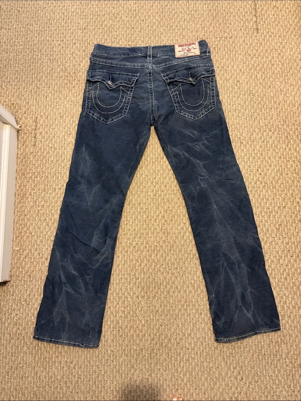 True Religion Men's Navy Straight-Leg Jeans